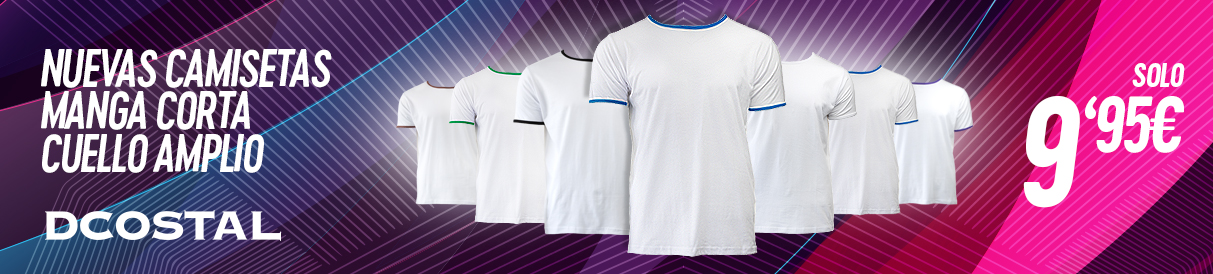 Camiseta Blanca Costalero Manga Corta Cuello Amplio